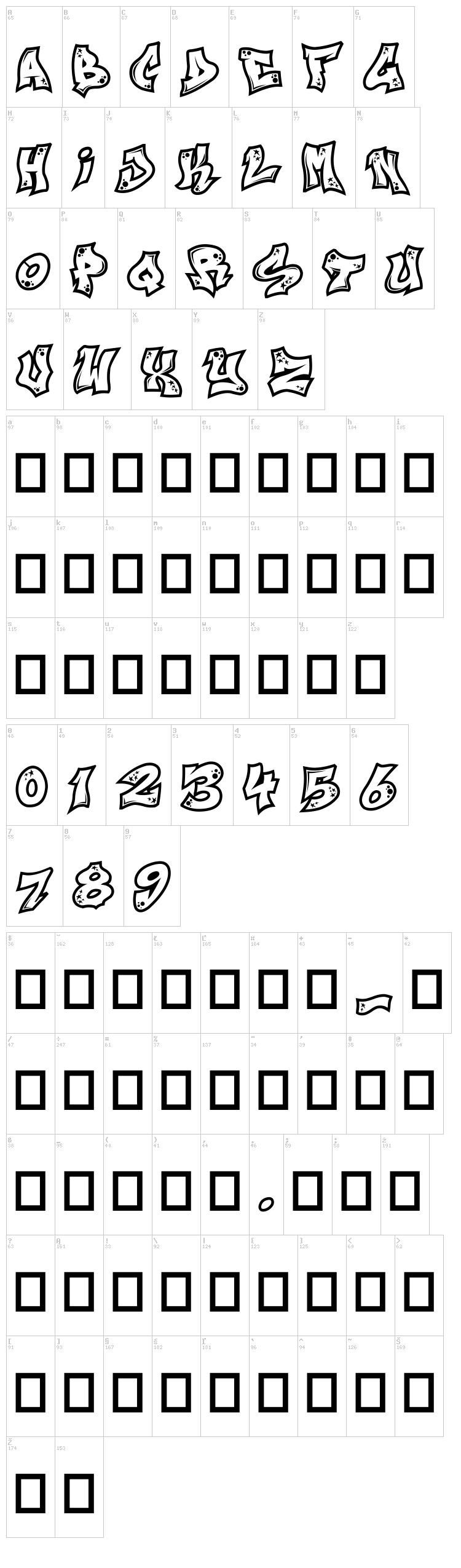 Next Custom font map